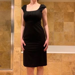 Banana cap stone sleeve, empire waist dress